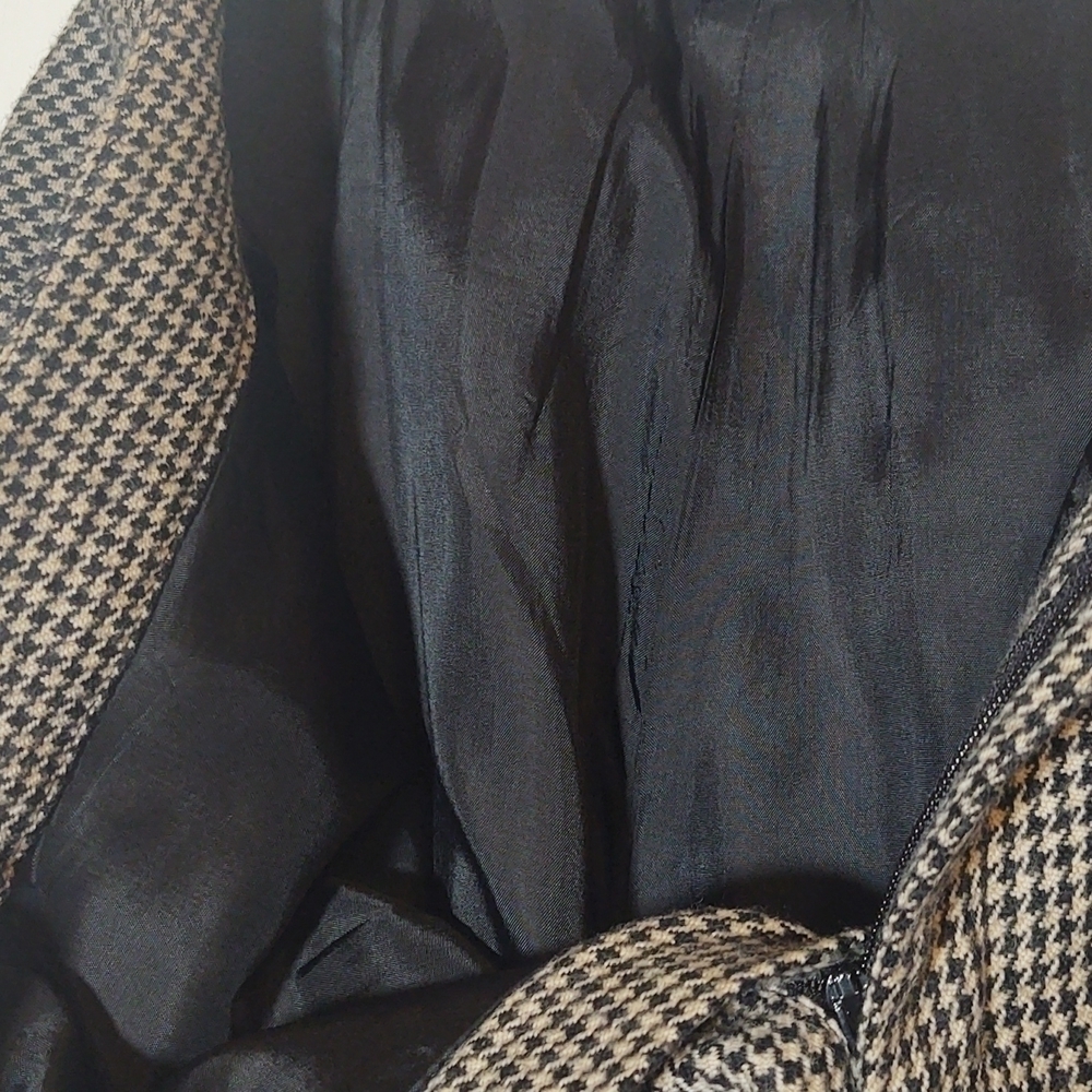 Lauren Ralph Lauren Womens Black Wool Herringbone Trousers - Picture 7 of 9